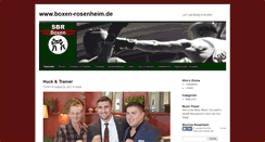 Desktop Screenshot of boxclub-rosenheim.de
